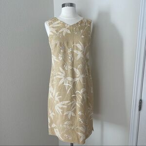 Talbots Gold Tropical Dress 4